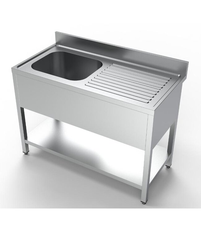 Spoeltafel RVS  | Chef Line | bak links | (H)85x(B)120x(D)60