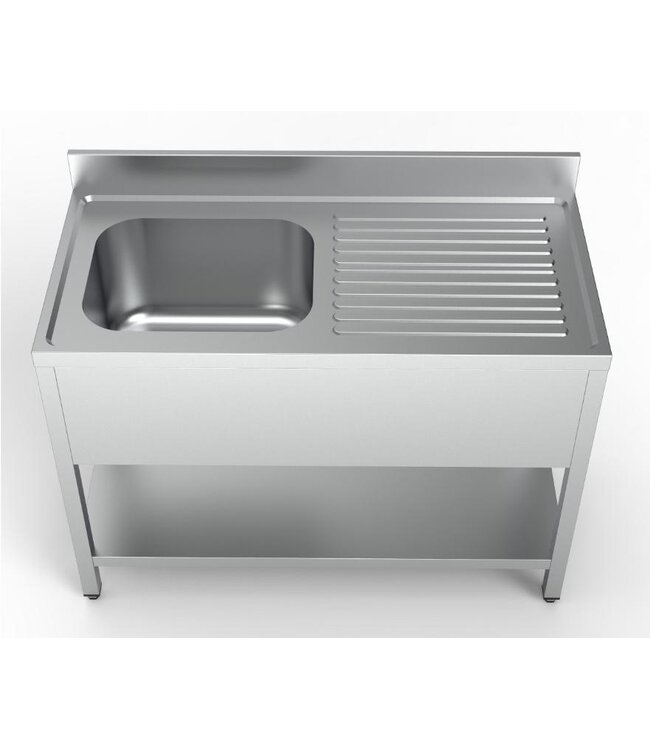 Spoeltafel RVS  | Chef Line | bak links | (H)85x(B)120x(D)60