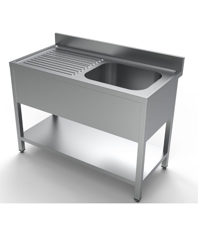 Spoeltafel RVS  | Chef Line | bak rechts | (H)85x(B)120x(D)60