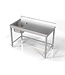 RVS spoeltafel | spoelbak links | Chef Line | (H)85x(B)140x(D)70