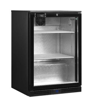 Tefcold Barkoelkast DB126H | 1 Glazen deur | 125L | Zwart | (H)87x(B)60x(D)52cm