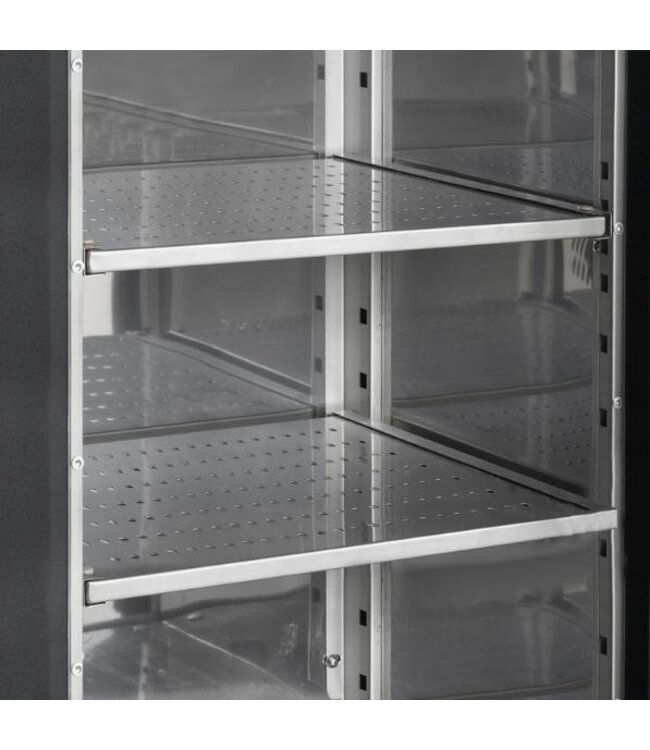 Barkoeling CBC410G | 4 Glazen deuren | 630L | Zwart | (H)86x(B)254,2x(D)51,3cm