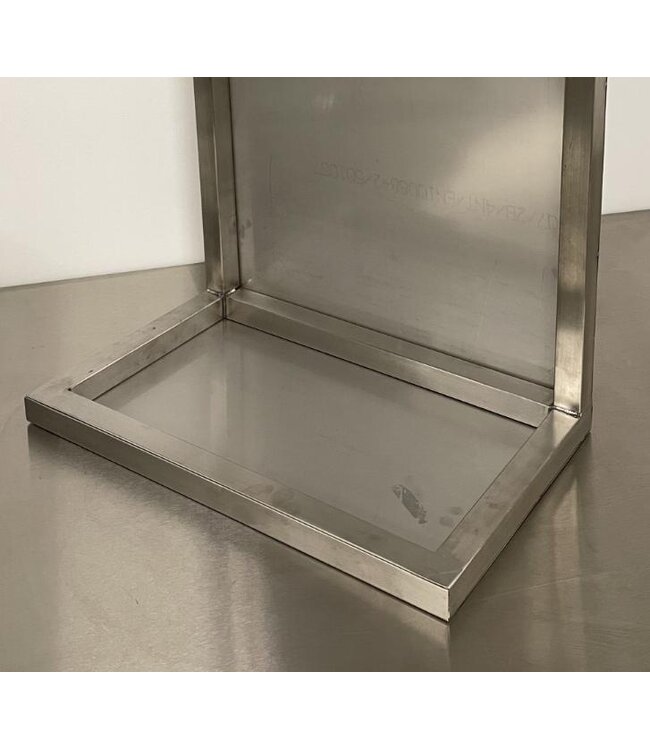 Occasion: RVS L-profiel ombouwmeubel | (H)82x(B)50x(D)30cm