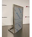 Occasion: RVS L-profiel ombouwmeubel | (H)82x(B)50x(D)30cm