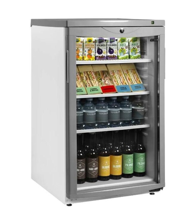 Flessenkoelkast BC145 W/FAN | Glazen deur | 109L | (H)85x(B)50,3x(D)56,7cm