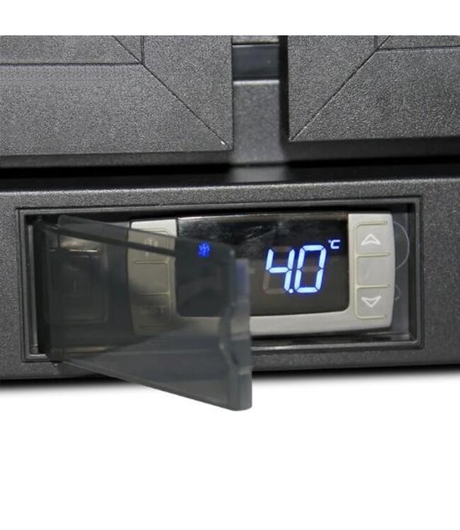 Barkoeling DB300S-3 | 3 Schuifdeuren | 300L | Zwart | (H)87x(B)135,5x(D)51,5cm