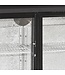 Barkoeling DB301S-3 | 3 Schuifdeuren | 300L | Zwart | (H)87x(B)135x(D)52,6cm