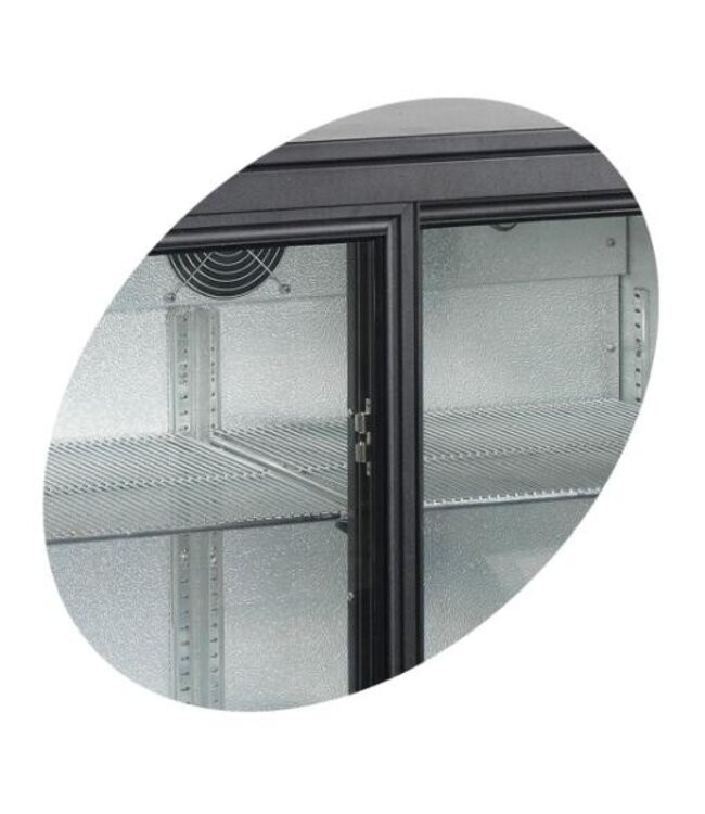 Barkoeling BA31S-3 | 3 Schuifdeuren | 311L | Zwart | (H)90x(B)135x(D)51,5cm