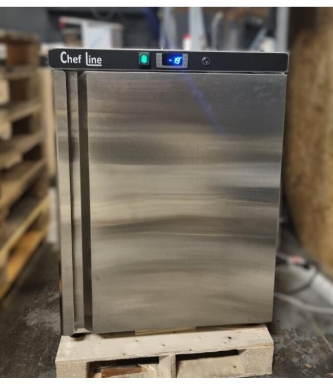 Occasion: Vrieskast Chef line | 113L | RVS | Laag model | (H)87x60x61,5cm