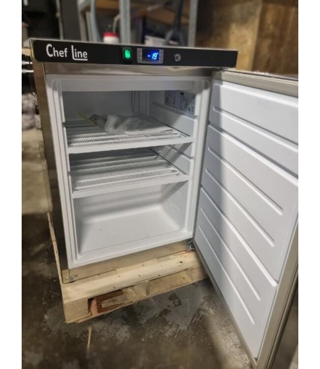 Occasion: Vrieskast Chef line | 113L | RVS | Laag model | (H)87x60x61,5cm