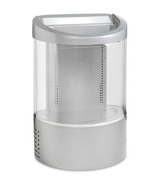 Tefcold Blikkenkoeler VOC100 | 110L | Rond | Grijs | (H)97x(B)66x(D)46cm