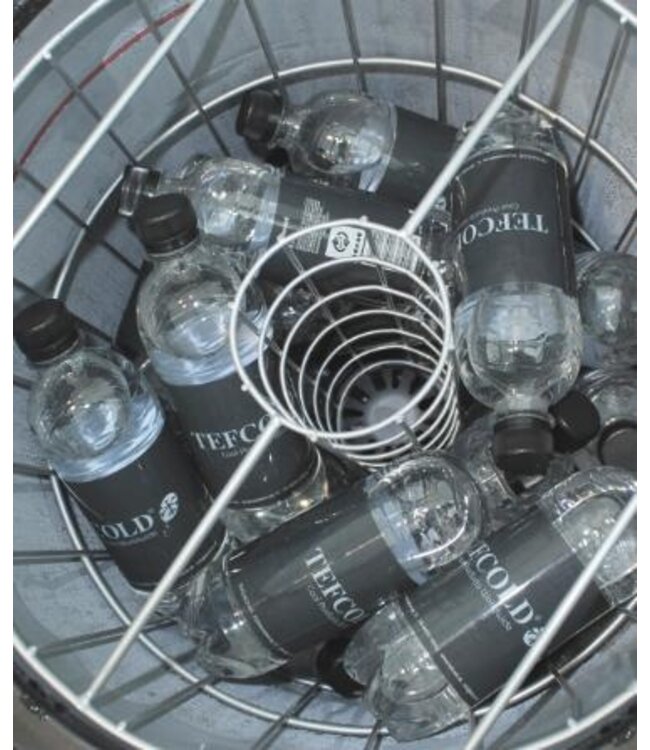 Blikkenkoeler CC45 | 50L | Rond | Met wielen | Zwart | (H)83x(B)45,7x(D)45,7cm