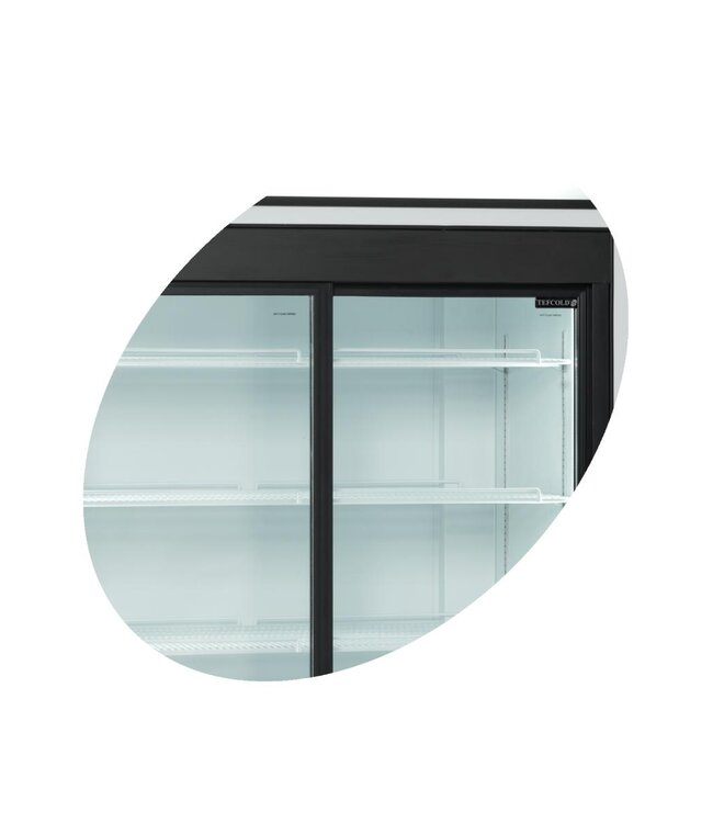 Display koelkast FSC1950S | 2 Glazen schuifdeuren | 875L | (H)201x(B)111x(D)82,5cm