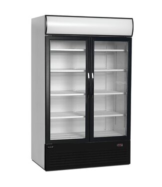 Tefcold Display koelkast FSC1200H | 2 Glazen deuren | 1082L | (H)200x(B)120x(D)79cm