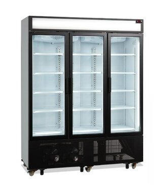 Tefcold Display koelkast FSC1600H | 3 Glazen deuren | 1315L | (H)207,3x(B)160x(D)73cm