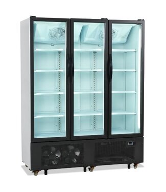 Tefcold Display koelkast FS1600H | 3 Glazen deuren | 1329L | Met wielen | (H)207,3x(B)160x(D)73cm Tefcold Display koelkast FS1600H | 3 Glazen deuren | 1329L | Met wielen | (H)207,3x(B)160x(D)73cm