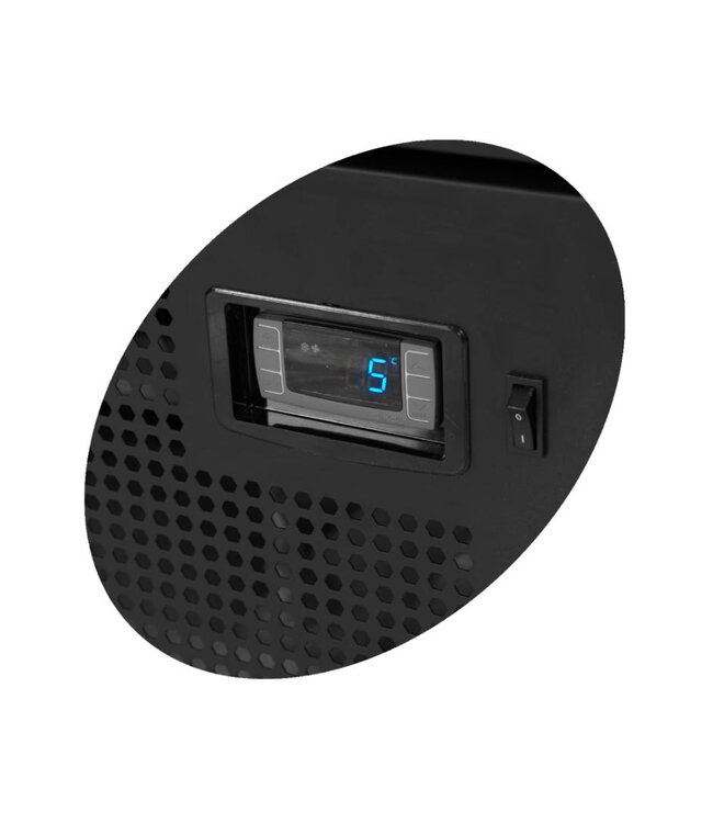 Display koelkast FS1600H | 3 Glazen deuren | 1329L | Met wielen | (H)207,3x(B)160x(D)73cm