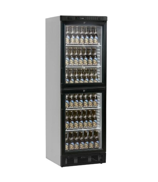 Flessenkoelkast SCU2375 | 2 Glazen deuren | 372L | (H)184x(B)59,5x(D)64cm