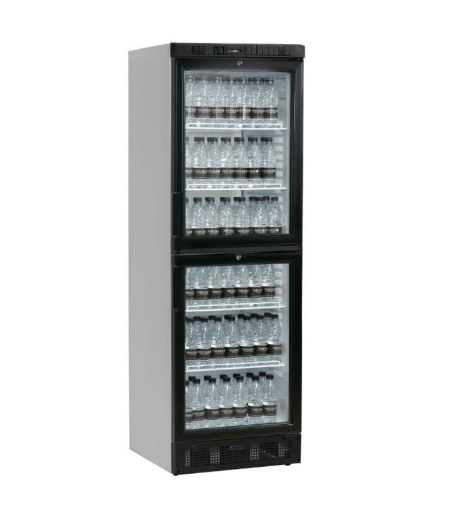 Flessenkoelkast SCU2375 | 2 Glazen deuren | 372L | (H)184x(B)59,5x(D)64cm