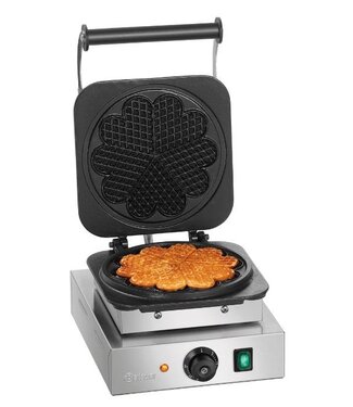 Bartscher Wafelijzer - hartjesvorm - Ø21cm - enkel