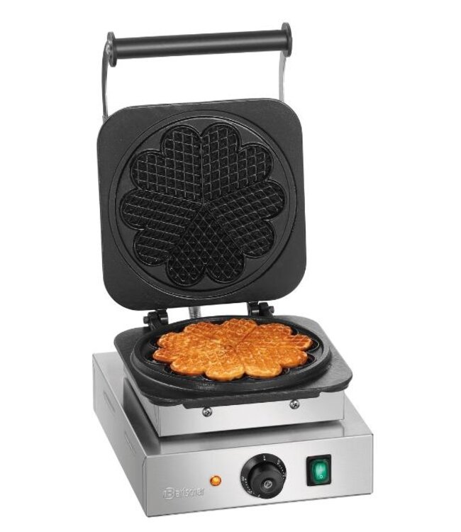 Wafelijzer - hartjesvorm - Ø21cm - enkel