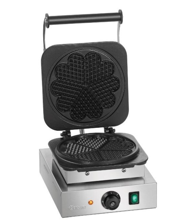 Wafelijzer - hartjesvorm - Ø21cm - enkel