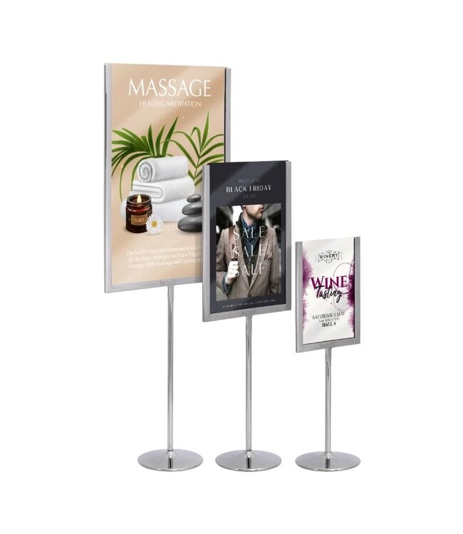 Menukaarthouder | A4 | Tafelmodel | 54x21x8,5cm