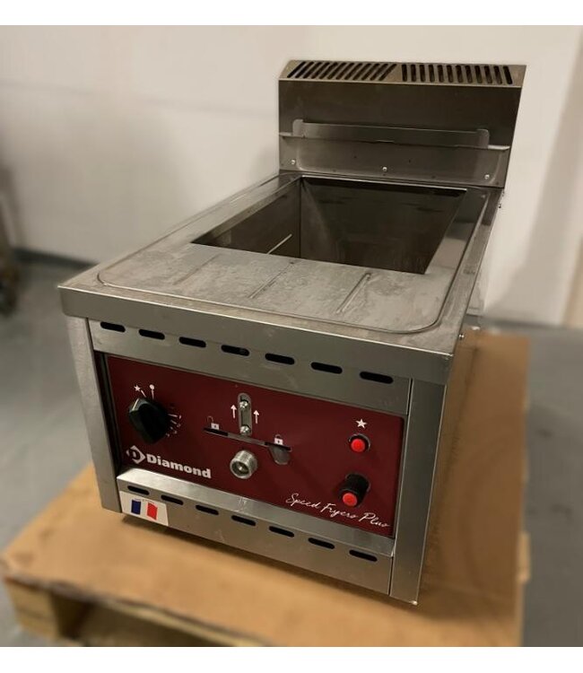 Occasion: Gasfriteuse FSM-12GT/N | 12L | Met aftapkraan | (H)52,5x(B)40x(D)70cm