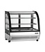 Tefcold Koelvitrine LCT750C/BLACK | Tafelmodel | 100L | Gebogen glas | (H)67x(B)70x(D)56cm