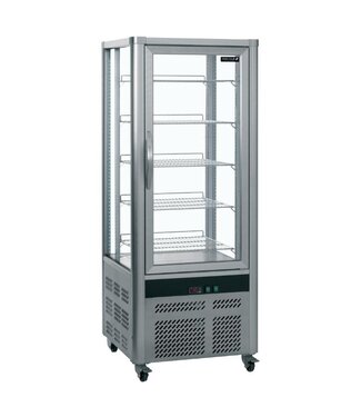 Tefcold Koelvitrine UPD200 | Verrijdbaar | 468L | Recht glas | (H)180x(B)70,6x(D)70,6cm