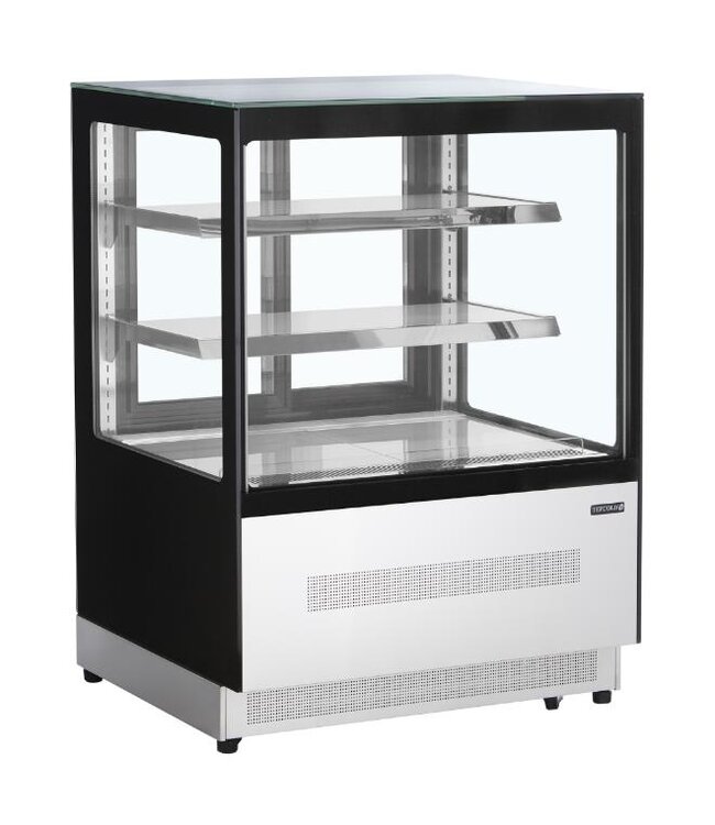Koelvitrine LPD900F/BLACK | Staand | 275L | Recht glas | (H)120,9x(B)90,5x(D)74,5cm