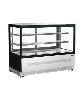 Tefcold Koelvitrine LPD1500F/BLACK | Staand | 480L | Recht glas | (H)120,9x(B)150,5x(D)74,5cm