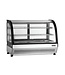 Koelvitrine LCT900C/BLACK | Tafelmodel | 130L | Gebogen glas | (H)67x(B)90x(D)56cm