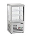 Mini koelvitrine UPD60-GREY | Tafelmodel | 60L | Recht glas | (H)85,5x(B)42,8x(D)38,6cm