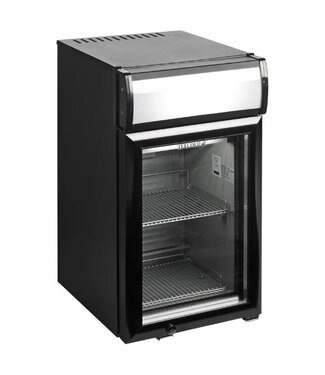 Tefcold Mini displaykoelkast BC25CP | 25L | Tafelmodel | Zwart | (H)61,8x(B)33,2x(D)42,3cm