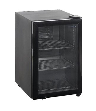 Tefcold Mini koelkast BC60 | 67L | Tafelmodel | Zwart | (H)66,8x(B)43,2x(D)49,6cm