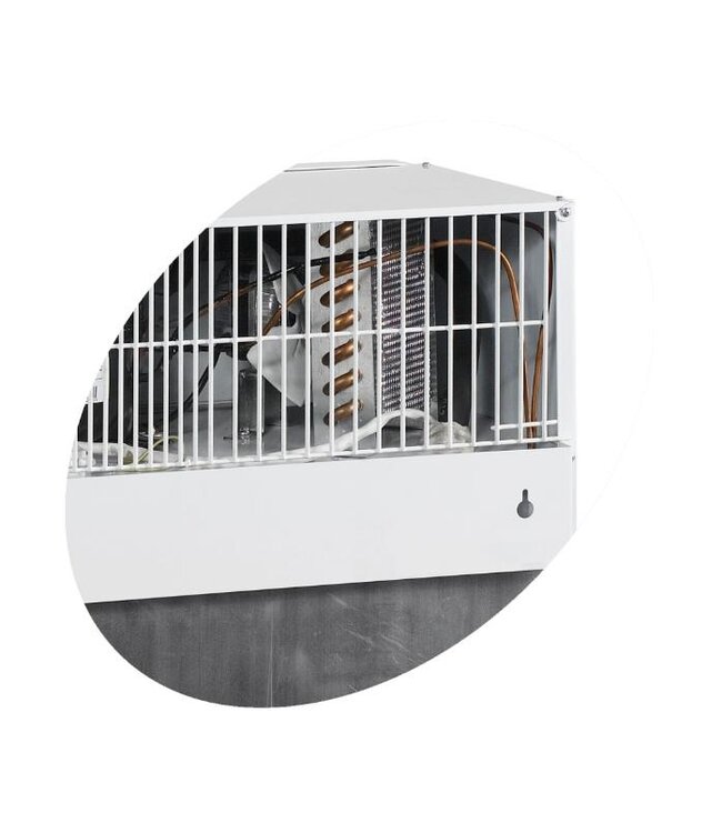 Minibar displaykoelkast FS60CP | 60L | Tafelmodel | Grijs | (H)72x(B)44,5x(D)44cm