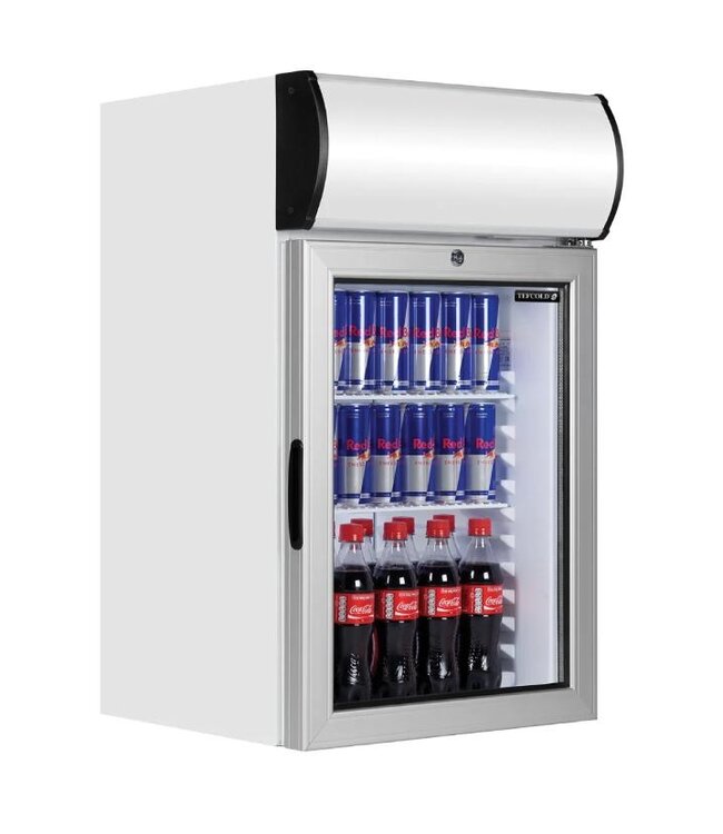 Minibar displaykoelkast FS80CP | 84L | Tafelmodel | Wit | (H)84x(B)48x(D)46cm