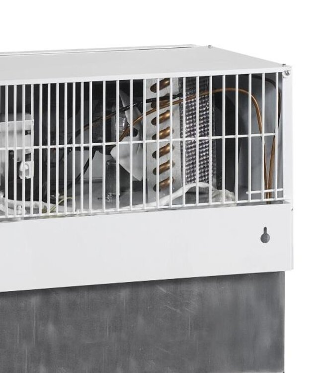 Mini displaykoelkast FSC100 | 100L | 2 Deuren | Tafelmodel | Wit | (H)93x(B)65,5x(D)39cm