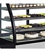 Koelvitrine LPD1200C/BLACK | Staand | 328L | Gebogen glas | (H)136x(B)120,5x(D)74,5cm