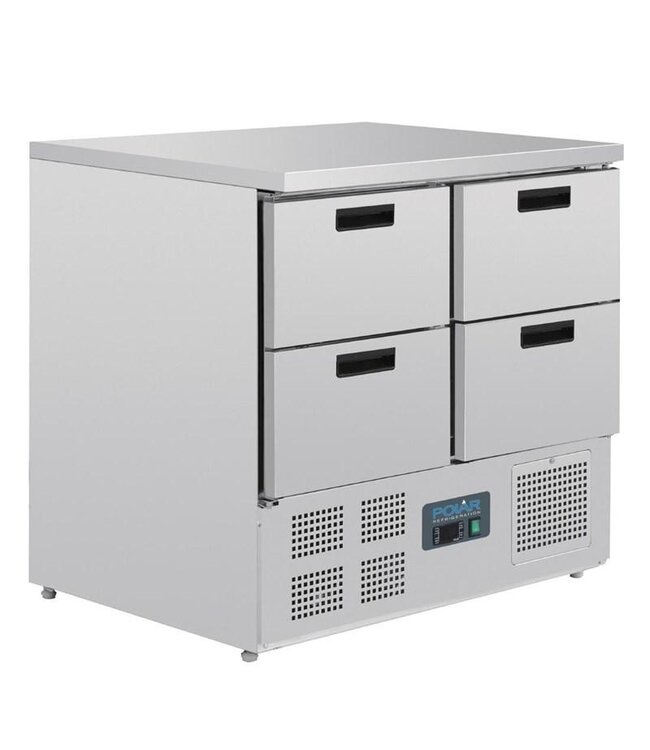 Koelwerkbank RVS | 4 Lades | 240L | (H)88x(B)90x(D)70cm