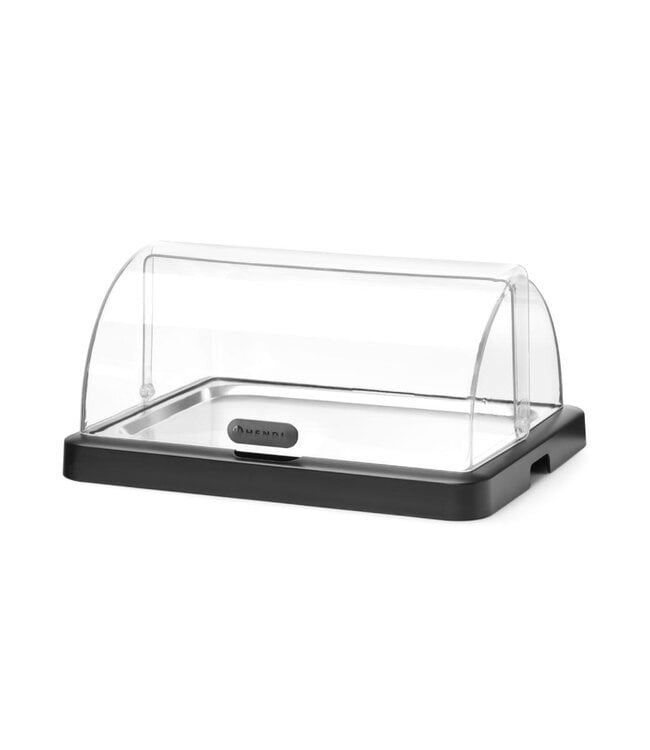 Roltop koelvitrine UNIQ | 40x30cm | Met koelelementen | Zwart