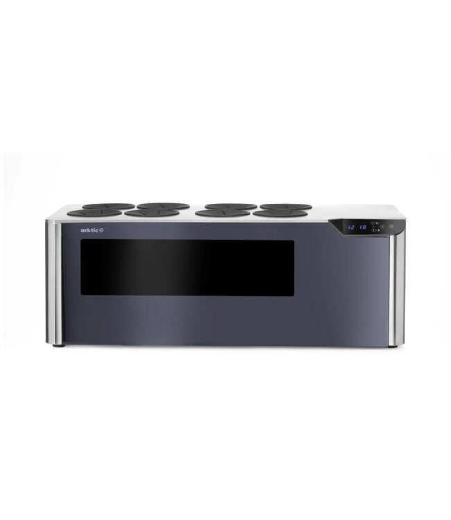 Wijnkoeler Arktic | 2 Zones | Voor 8 flessen | Tafelmodel | (H)29,3x(B)80x(D)35cm