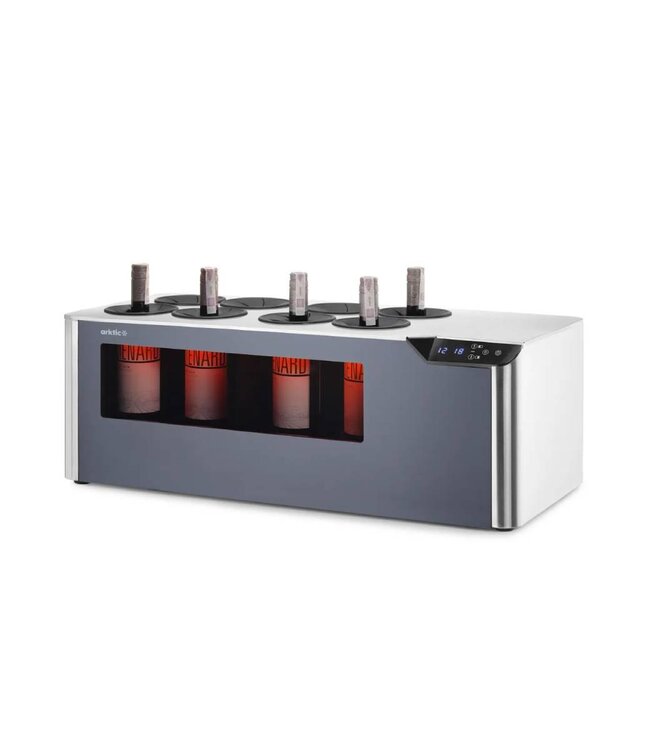 Wijnkoeler Arktic | 2 Zones | Voor 8 flessen | Tafelmodel | (H)29,3x(B)80x(D)35cm