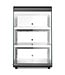 Warmhoudvitrine | 3 Schappen | Opzetmodel | (H)77,5x(B)47,2x(D)44,7cm