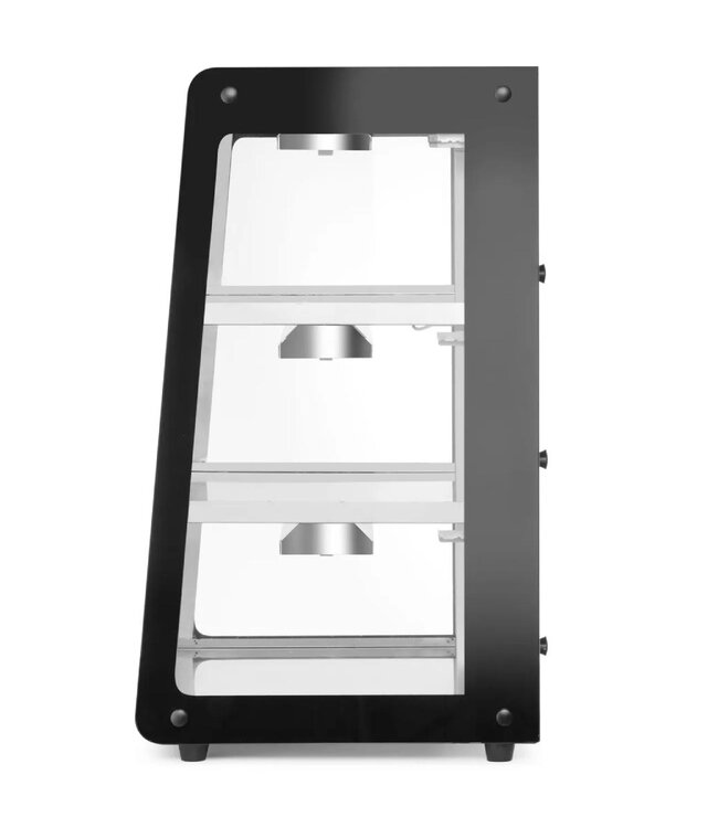 Warmhoudvitrine | 3 Schappen | Opzetmodel | (H)77,5x(B)47,2x(D)44,7cm