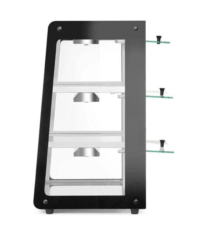 Warmhoudvitrine | 3 Schappen | Opzetmodel | (H)77,5x(B)47,2x(D)44,7cm