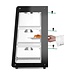 Warmhoudvitrine | 3 Schappen | Opzetmodel | (H)77,5x(B)47,2x(D)44,7cm