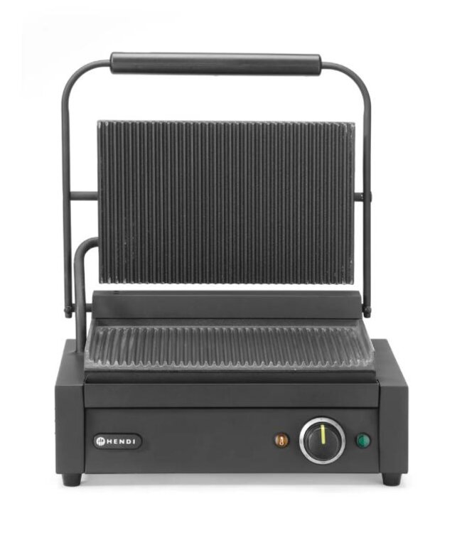 Contactgrill | Geribbeld | 2,2kW | (H)21,6x(B)43x(D)37,5cm