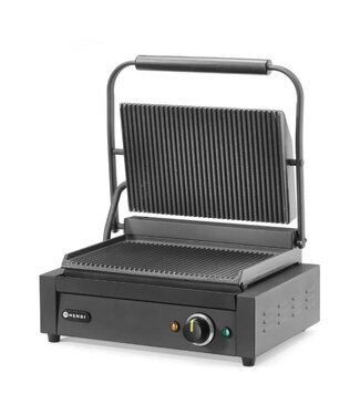 Hendi Contactgrill | Geribbeld | 2,2kW | (H)21,6x(B)43x(D)37,5cm